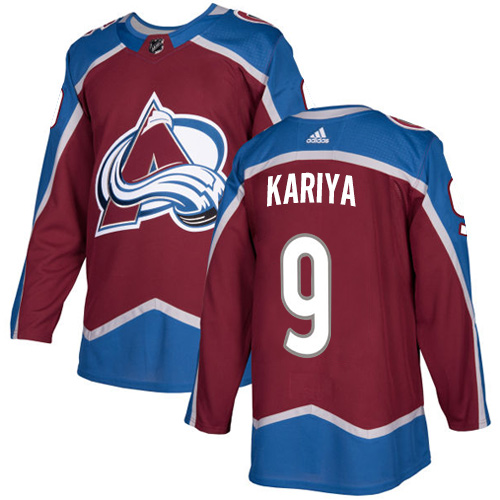 Adidas Men Colorado Avalanche 9 Paul Kariya Burgundy Home Authentic Stitched NHL Jersey